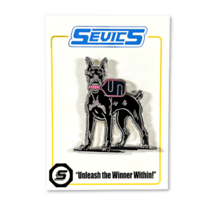 Sevics doberman lapel pin